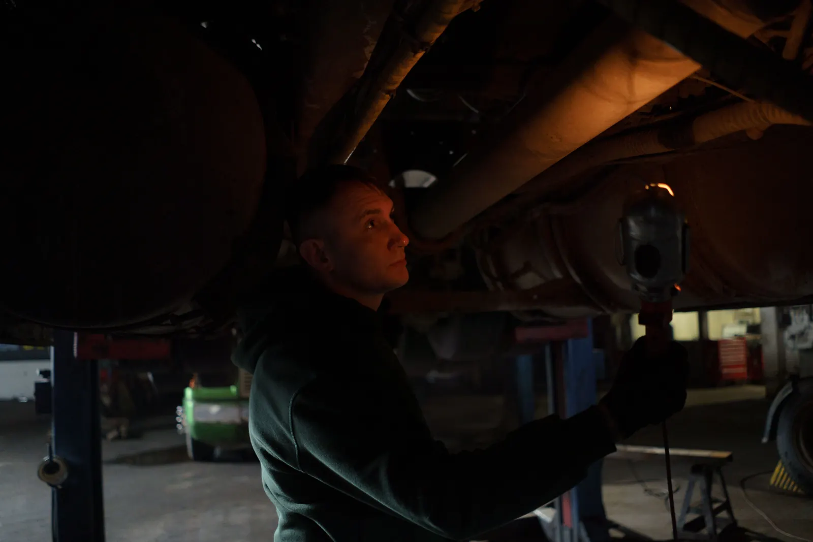 Inside the Windmill Garage workshop