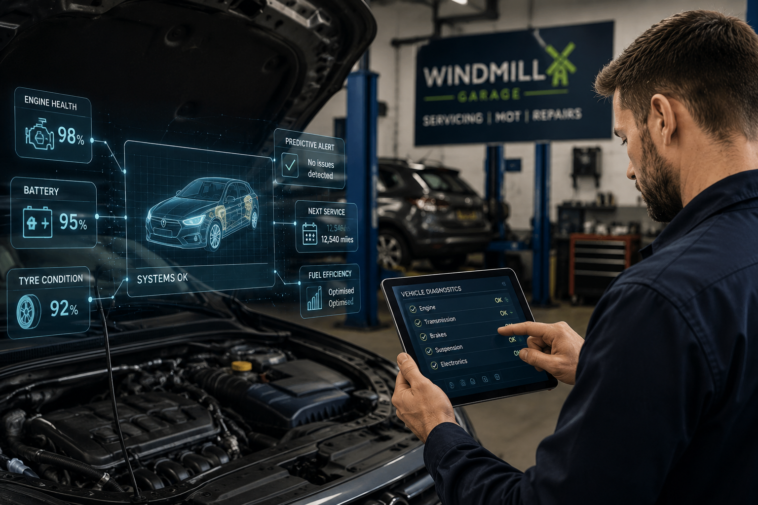 Predictive Maintenance Tech: Future of Servicing - Windmill Garage Horndean